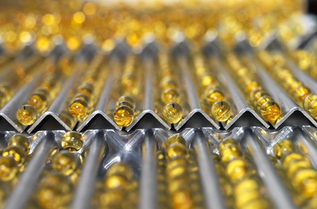 Medical pills in production Line