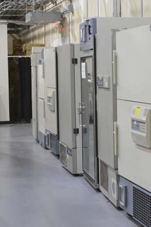 Refrigerated storage in a pharmaceutical warehouse