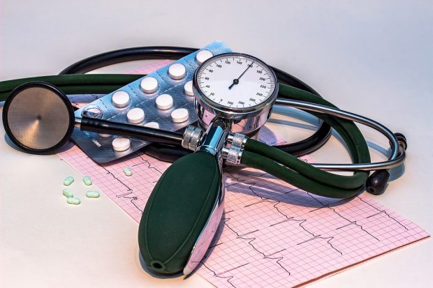 blood pressure monitor and tablets